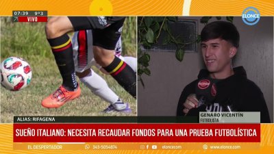 Joven futbolista de Paran&aacute; necesita ayuda para viajar a probarse a Italia